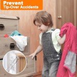 Adjustable Anti-Tip Furniture Safety Straps - 2 Pack