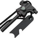 Emergency Fire Starter Tool with Compass & Whistle
