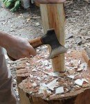 WICING 8-Inch Hand Axe with Leather Sheath
