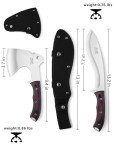 Emergency Camping Hatchet and Knife Set with Sheath