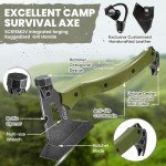 Tactical Survival Axe with G10 Handle