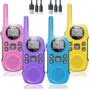 Rechargeable Long Range Walkie Talkies - 4 Pack