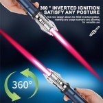 Windproof Straight Flame Lighter for Outdoors and Gifting