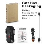 Waterproof Rechargeable Arc Lighter with Survival Whistle