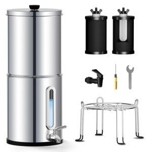 Gravity Water Filtration System with Level Window