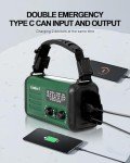 Solar Crank Radio with Phone Charger & SOS Light