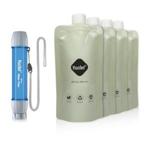 Yuclet Water Filtration System with Pouches for Emergencies