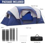 HIKERGARDEN Family Camping Tent for Emergencies
