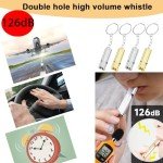 Premium Emergency Whistles with Lanyard - 2 Pack
