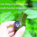 2-Pack Survival Whistle with Compass and Thermometer