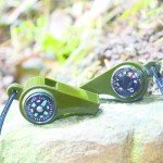 2-Pack Survival Whistle with Compass and Thermometer