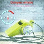 2-Pack Survival Whistle with Compass and Thermometer