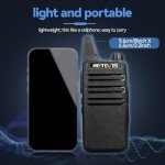 Rechargeable Mini Walkie Talkies for Emergencies (2-Pack)