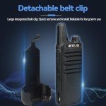Rechargeable Mini Walkie Talkies for Emergencies (2-Pack)