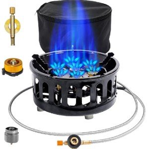 Portable Windproof Camping Stove with Carrying Bag