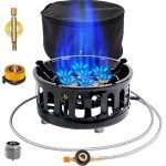 Portable Windproof Camping Stove with Carrying Bag