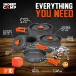Smokey Camp 10-Piece Camping Cooking Set
