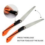 GlowDawn Heavy Duty Folding Hand Saw for Camping