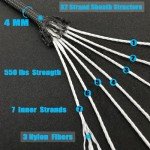 550 Paracord Rope 50ft - Tactical Survival Cord