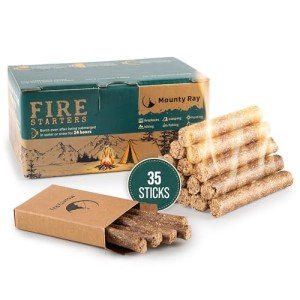 Waterproof Fire Starter Sticks - 35 Pack