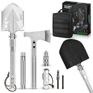 Survival Shovel and Axe Multi-Tool Set