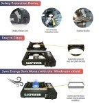 Portable Dual Fuel Camping Stove with Windblocker