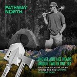 Survival Shovel and Axe Multi-Tool Set