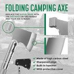 Survival Shovel and Axe Multi-Tool Set