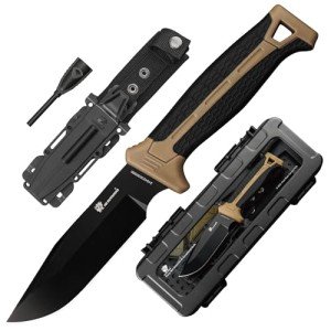 Survival Knife with Fire Starter and Sheath