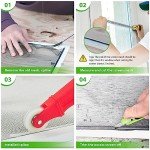 Durable Fiberglass Window Screen Repair Kit - Grey