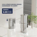 Frizzlife Gravity-Fed Stainless Steel Water Filter