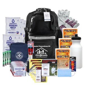 4-Person Premium Hurricane Survival Kit with First Aid