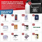 4-Person Premium Hurricane Survival Kit with First Aid