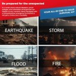 4-Person Premium Hurricane Survival Kit with First Aid