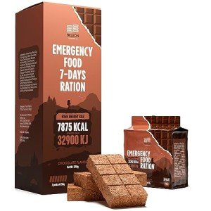 7-Day Emergency Food Supply with Chocolate Bars