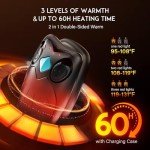 Rechargeable Hand Warmers with Charging Case - 2 Pack