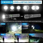 Rechargeable LED Tactical Flashlight - 2 Pack