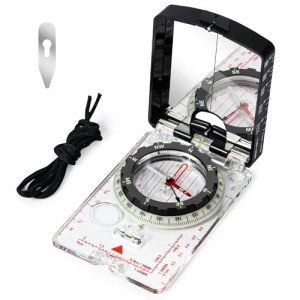 High-Precision Mirror Compass for Outdoor Navigation