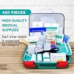 Comprehensive 420-Piece First Aid Kit for Emergencies