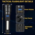 Super Bright Tactical Flashlights - 2 Pack