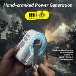 Rechargeable LED Lantern with Hand-Crank for Emergencies