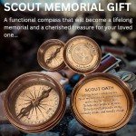 Engraved Scout Compass in Wooden Gift Box
