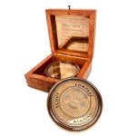 Engraved Scout Compass in Wooden Gift Box