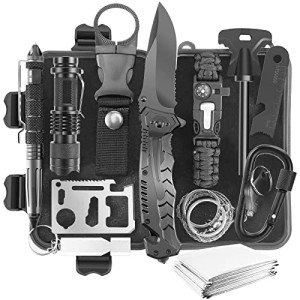 JINAGER Outdoor Survival Gear Kit for Emergencies