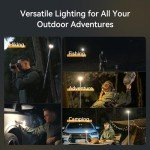 TEVOLE Waterproof Camping Light with Remote Control