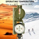 Eyeskey Waterproof Military Compass with Inclinometer