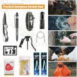 288PCS Emergency Survival First Aid Kit - Khaki
