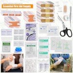 288PCS Emergency Survival First Aid Kit - Khaki