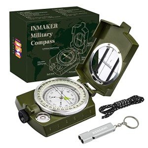 Luminous Hiking Compass with Survival Whistle for Kids