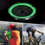 Luminous Hiking Compass with Survival Whistle for Kids